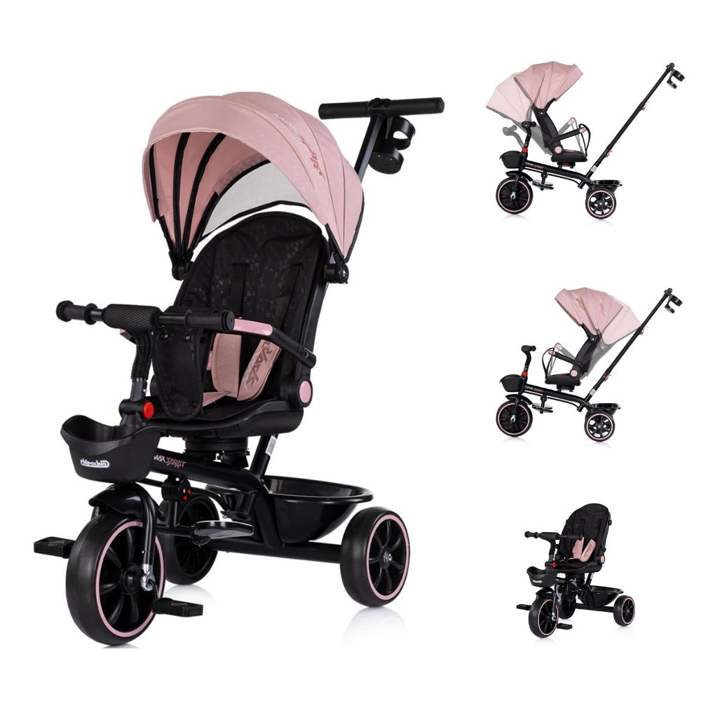 Chipolino Triciclo con Capota y Mango Parental MAX SPORT