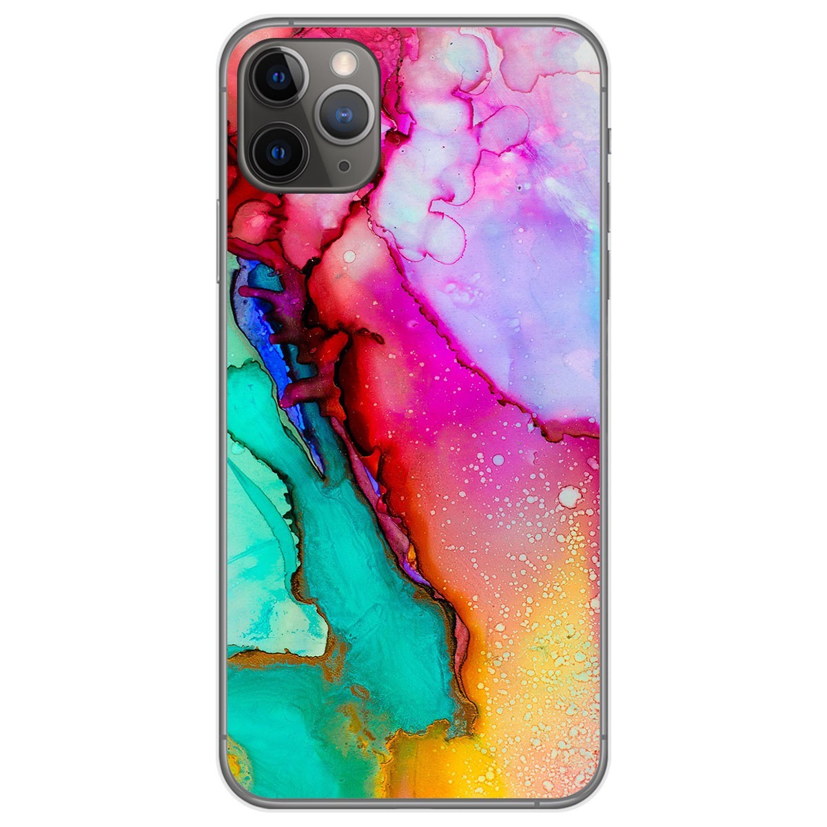 Tumundosmartphone Funda Gel Tpu para Iphone 11 Pro Max (6.5) diseño Mármol 15 Dibujos