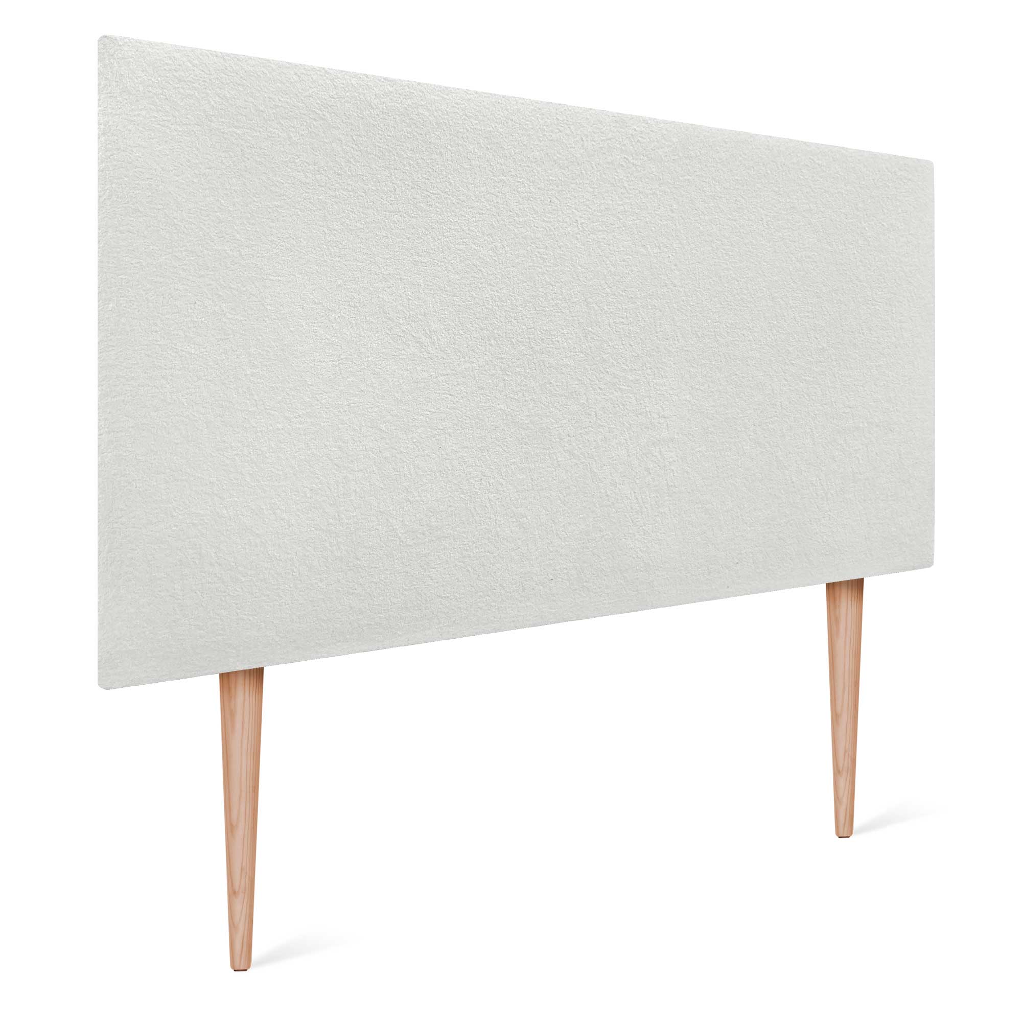 DHOME Cabecero Acabado Toalla Soft Tapizado Liso con Patas Tejido Suave para Pared Acústicos Cabeceros 8cm y 70 Al.