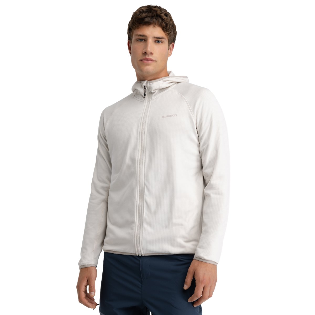 SIROKO - Chaqueta Polar Cierre Cremallera Ultraligera STRIDE Hiking para Hombre_