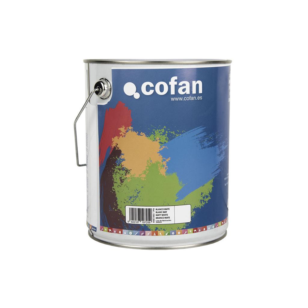 Cofan Esmalte Sintético | Color blanco Mate | Envase de 4 L