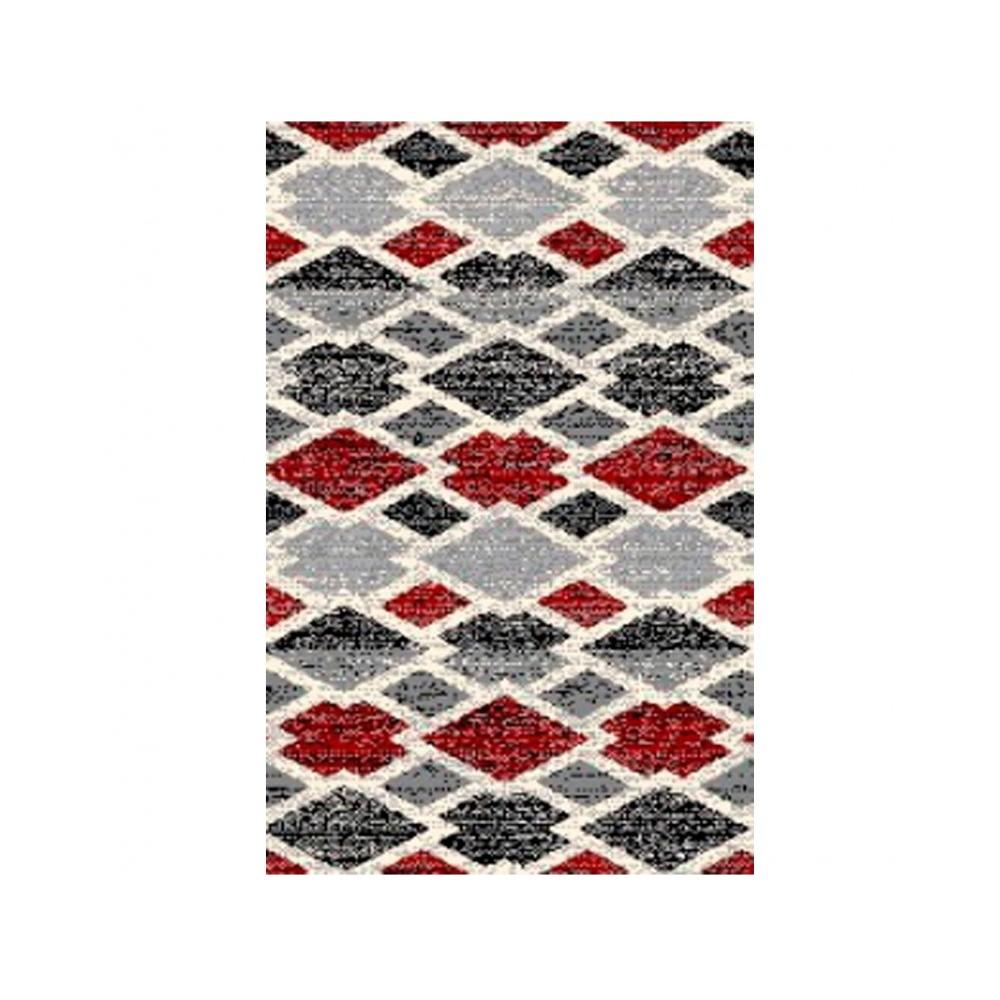 Alfombra de Hogar 100% Polipropileno 135 x 190 cm modelo TOSCANA (Rojo) - CREVICOSTA QUALITY MARK MARCAS DE CALIDAD