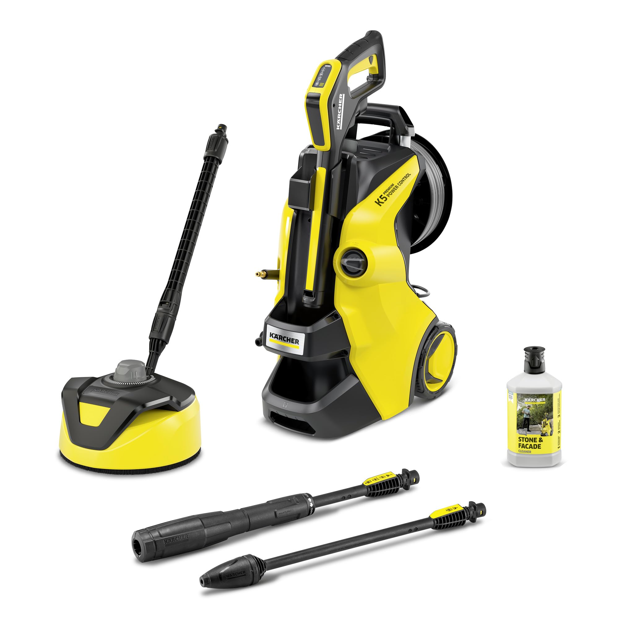 Kärcher Hidrolimpiadora K 5 Premium Power Control Flex Home, presión: 145 bar, caudal: 500 l/h, rendimiento: 40 m²/h, peso: 13,9 kg, pistola de alta presión, boquilla turbo, lanza, kit para el hogar