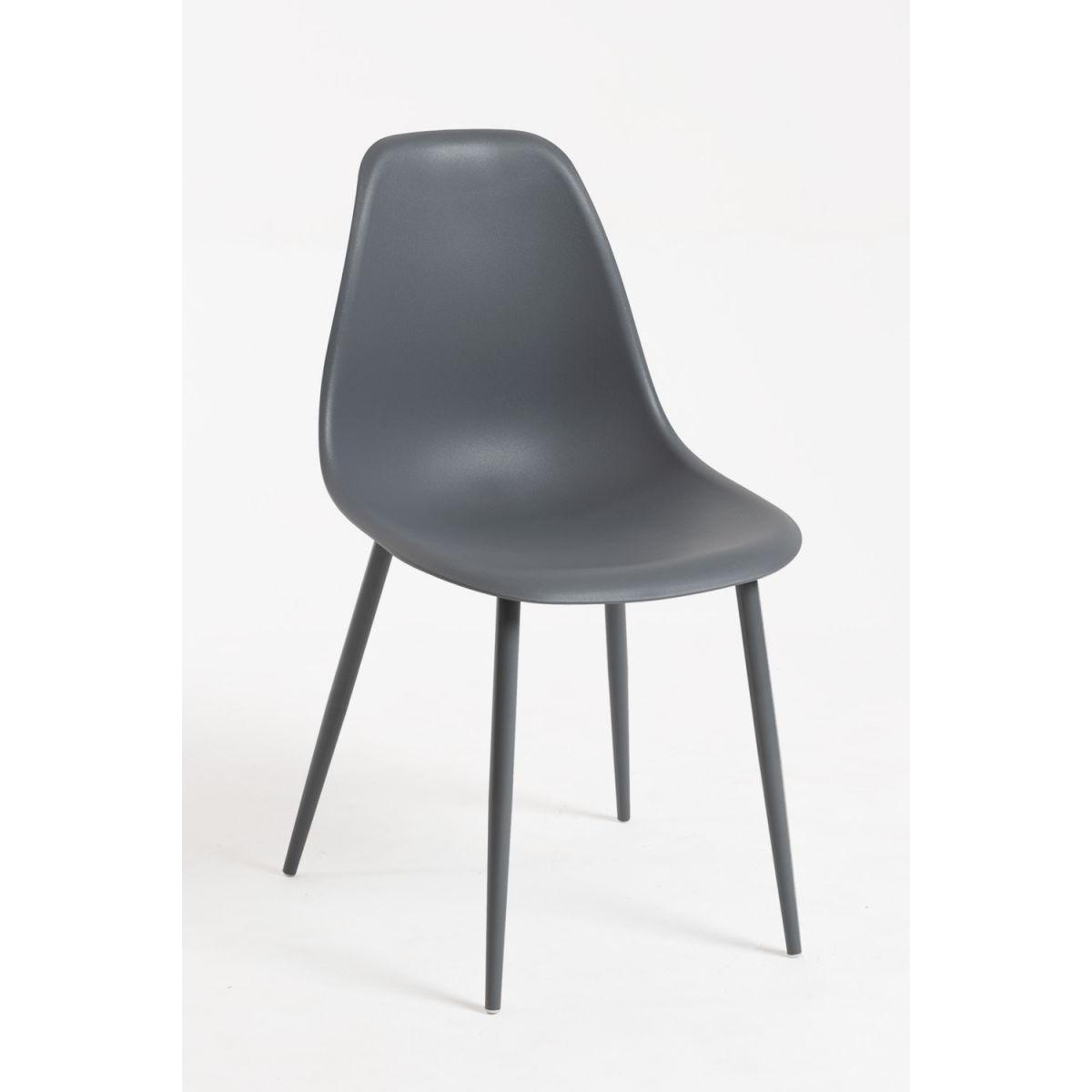 Regalos Miguel - Packs Sillas Comedor - Pack 6 Sillas Mykle Total - Gris oscuro