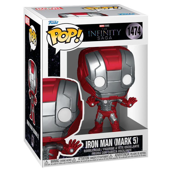Funko Pop Marvel Infinity Saga Iron Man Mark 5 1474 Figura Coleccionable