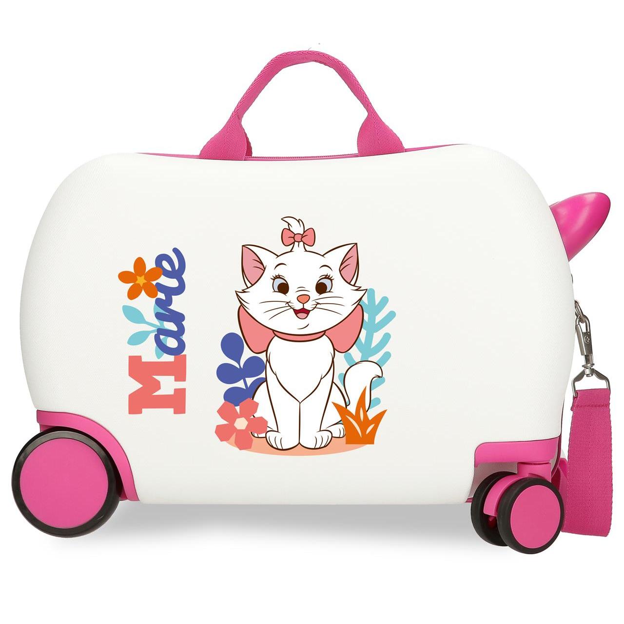 Disney Maleta Correpasillos ABS Rígida Marie In White Blanco
