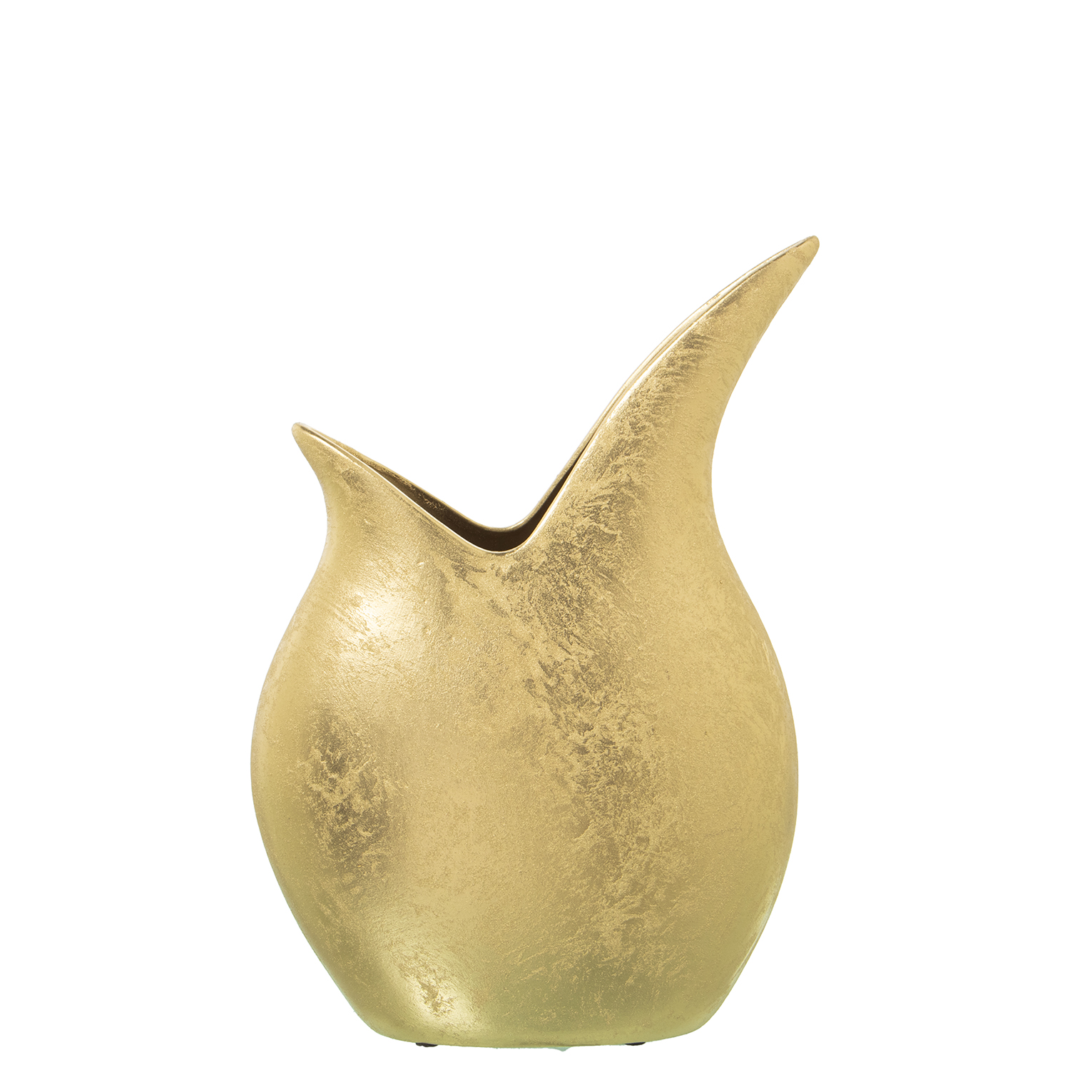 Jarron ceramica 35cm oro 26x10x35cm