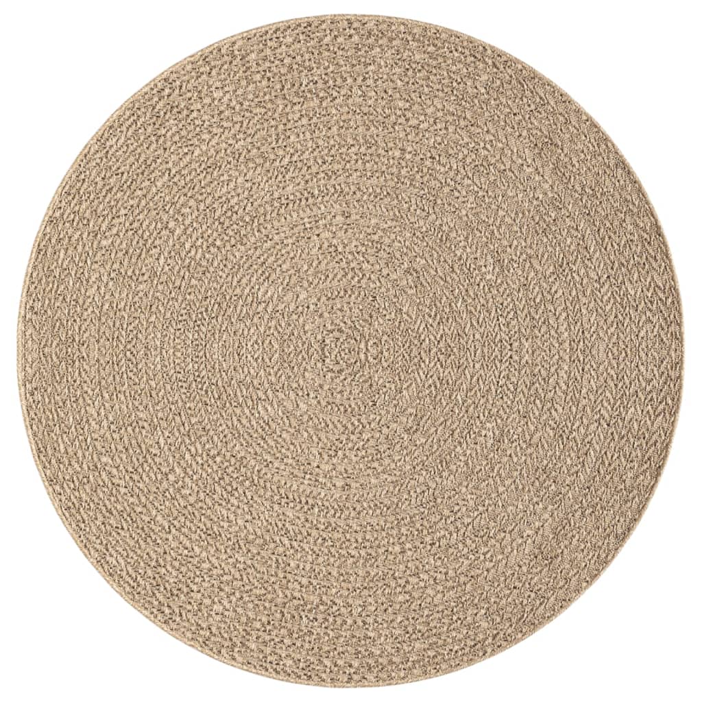 Vidaxl Alfombra ZIZUR de Yute para Interior y Exterior 120 Cm