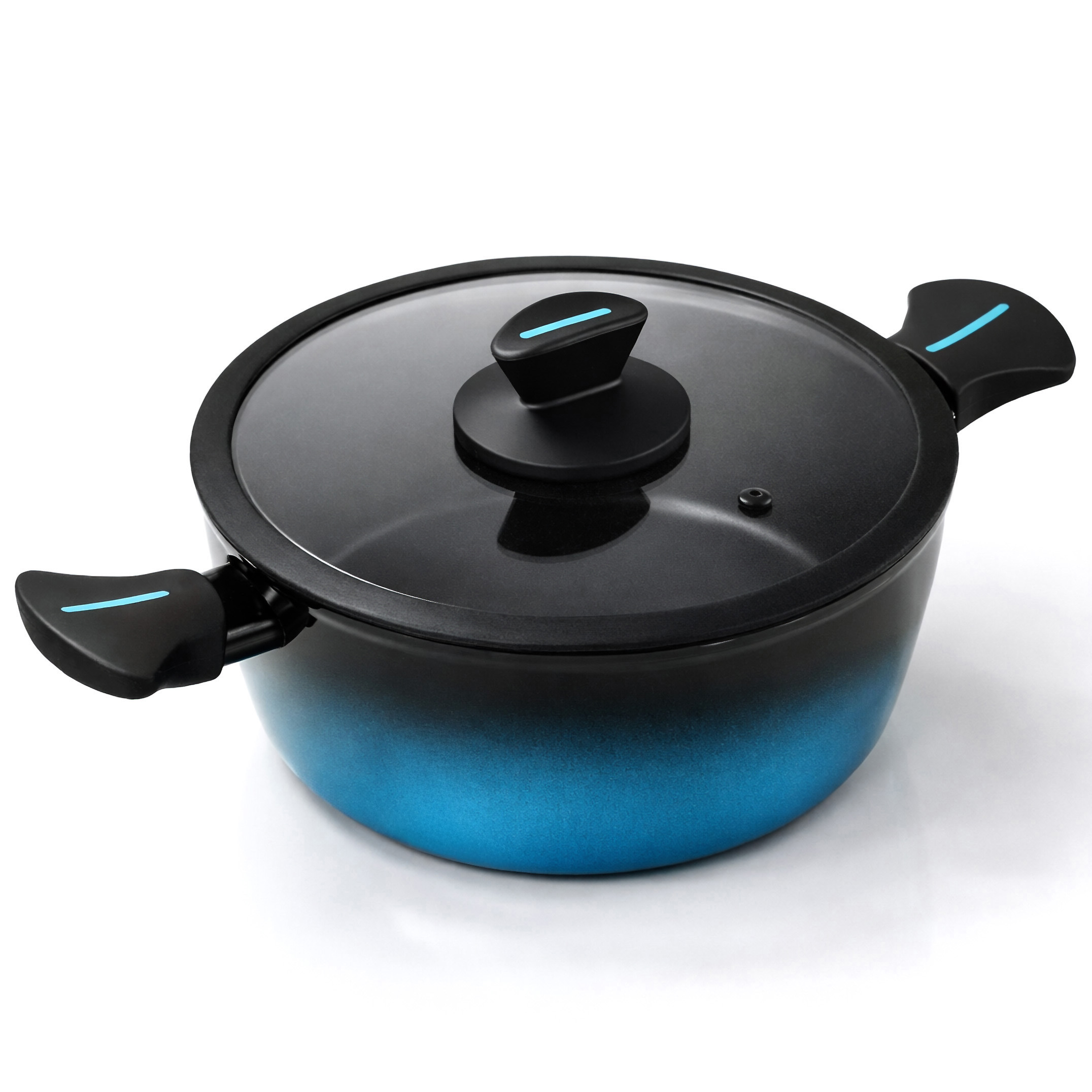 Briebe Mare Cacerola Inducción Acero Forjado 24cm Antiadherente sin PFOA, Todas Cocinas Fabricada en España, , Azul