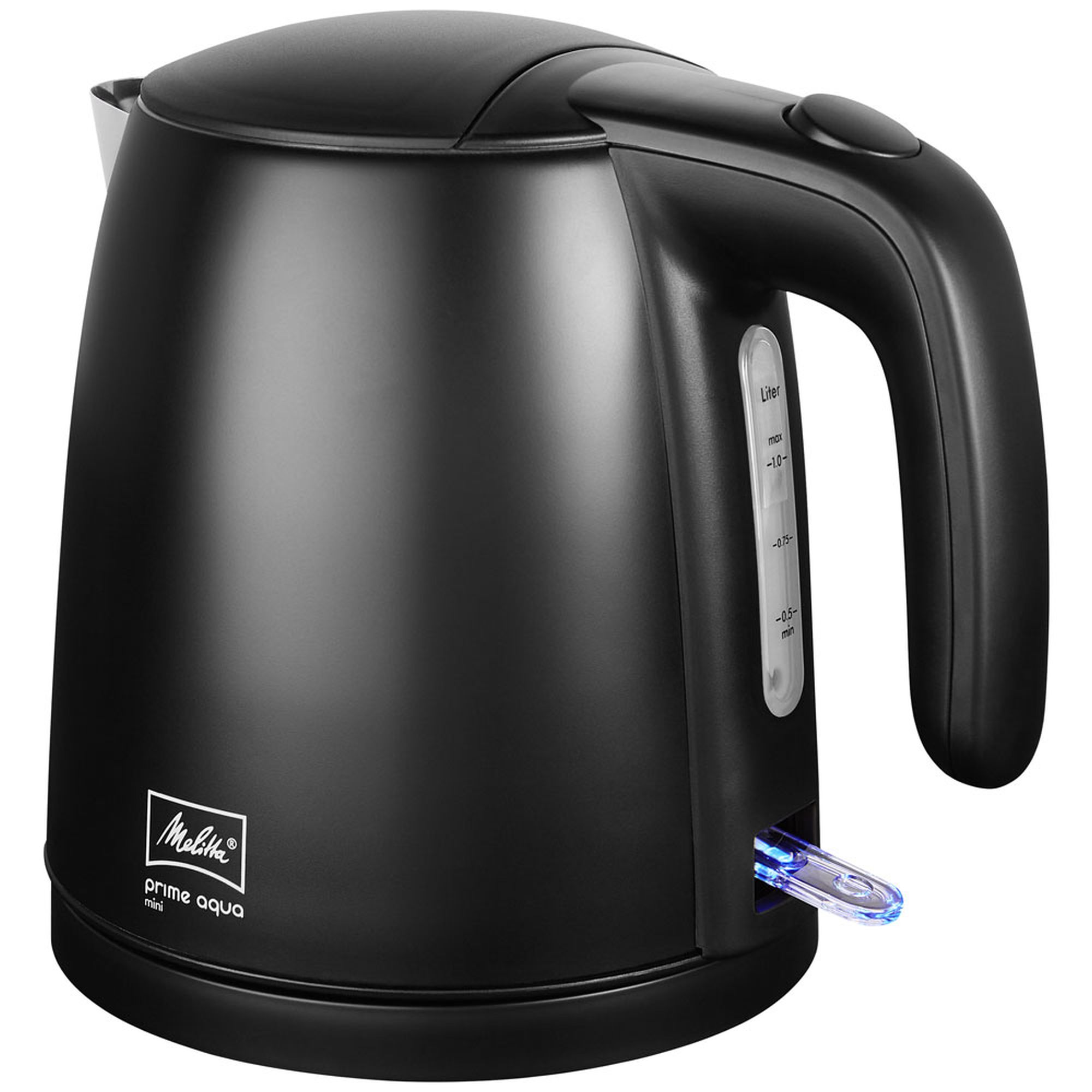 Melitta Hervidor de Agua Melitta Prime Aqua Mini 1018-04 1 Litro Libre de BPA Auto Off Elemento Calefactor