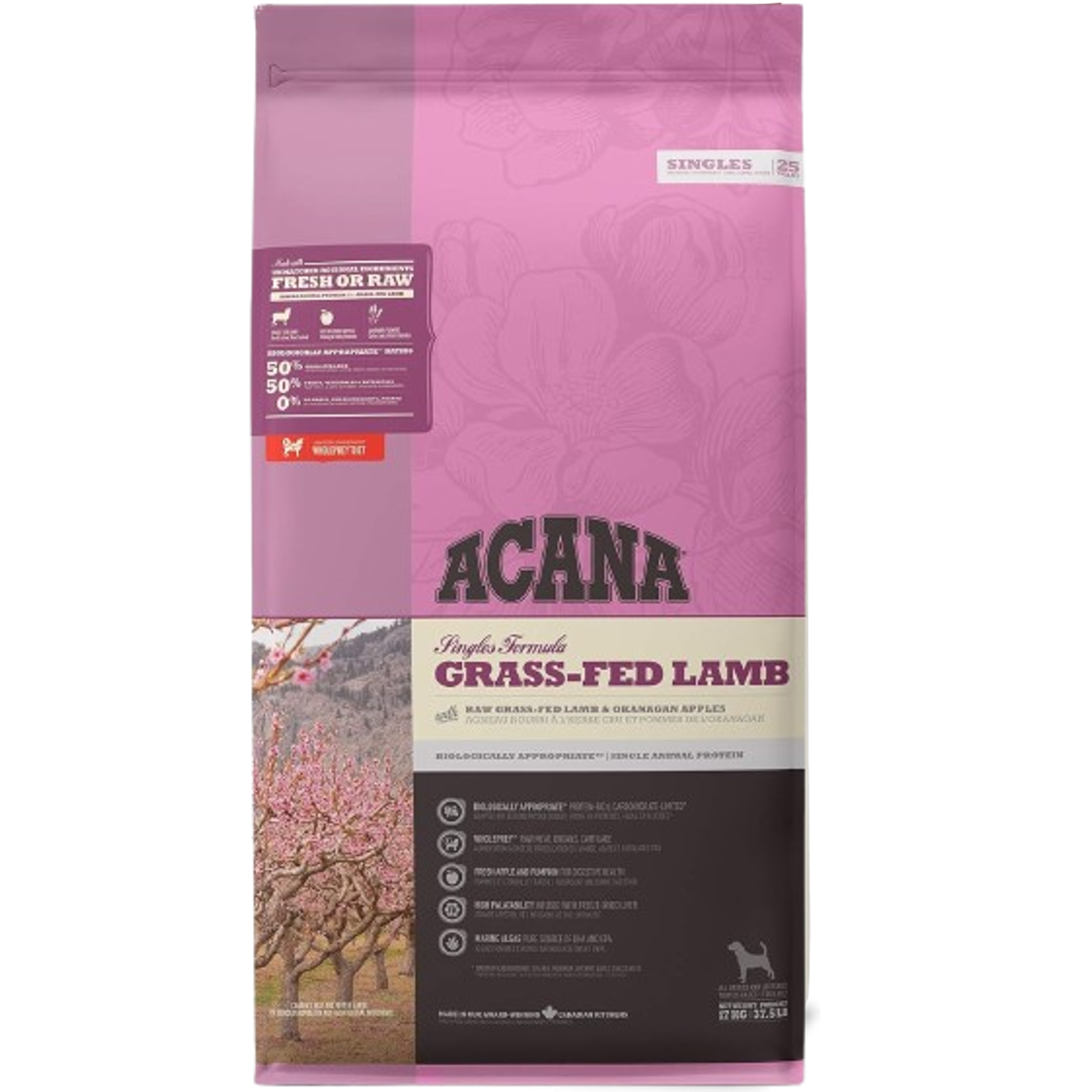 Acana Grass-Fed Lamb 17 Kg Comida Para Perros