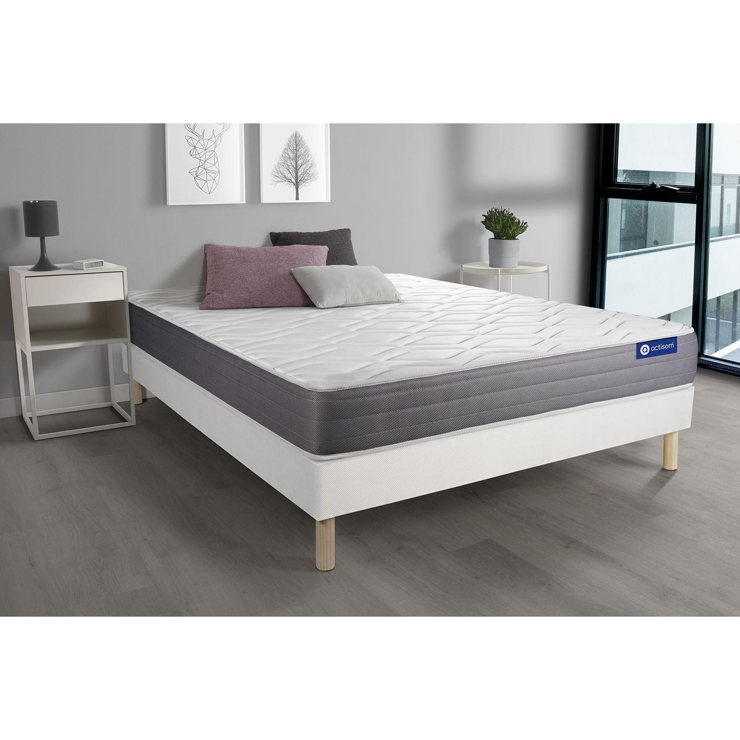 Pack colchón Actimemo dream 120x210cm + Somier multiláminas, espuma viscoelástica, 5 zonas de confort