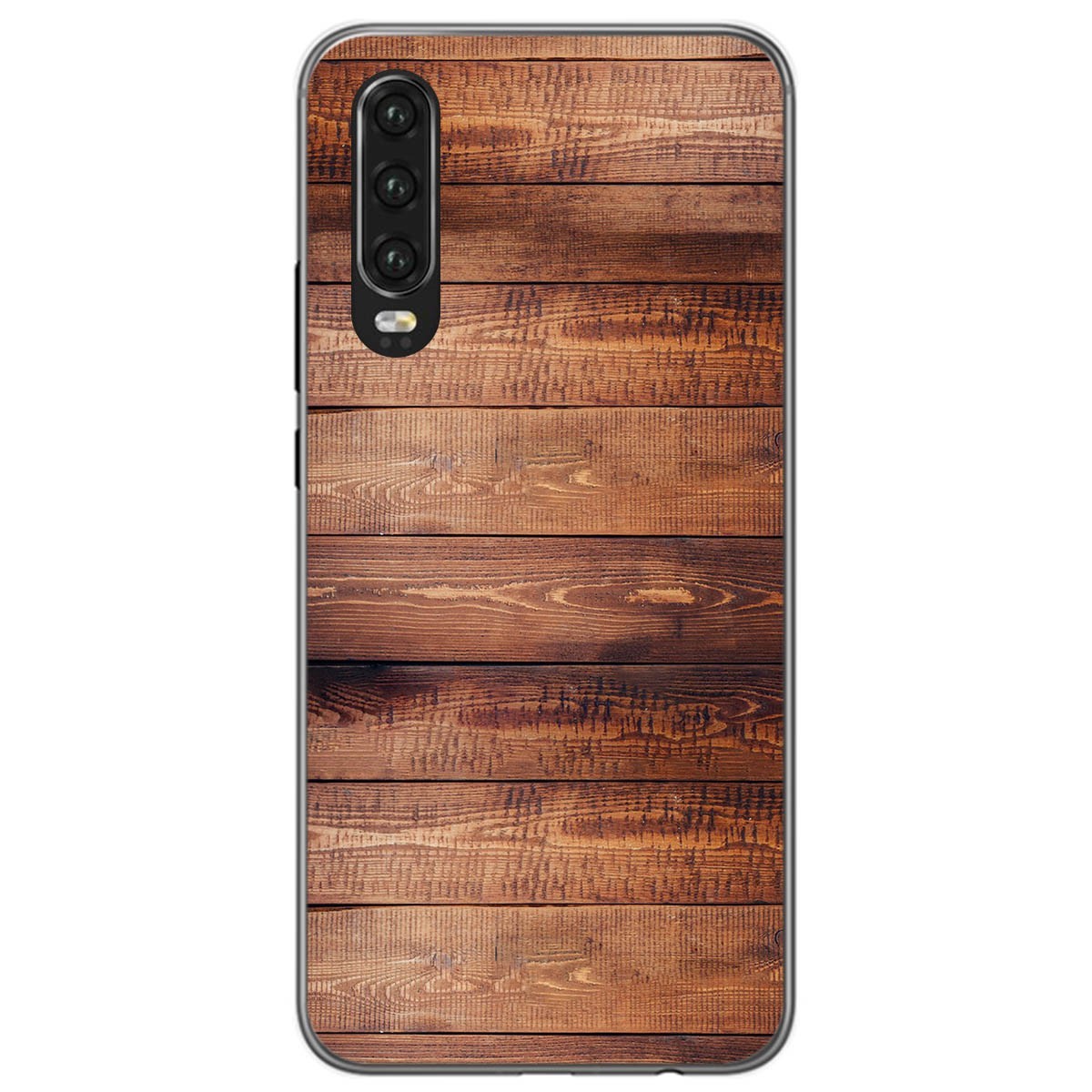 Tumundosmartphone Funda Gel Tpu para Huawei P30 diseño Madera 02 Dibujos