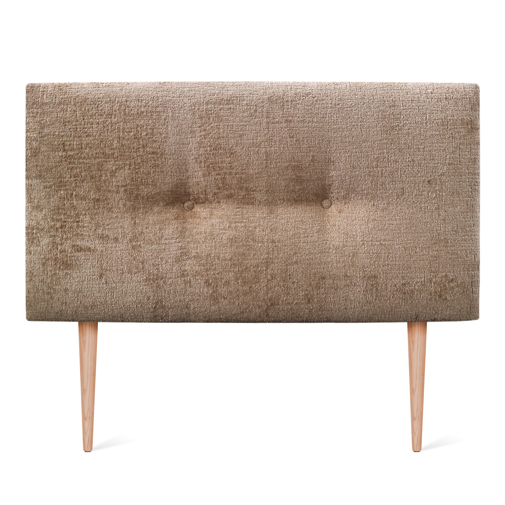 DHOME Cabecero Acabado Lana Natural con Botones y Patas Cabezal Tapizado Cama Dormitorio Alcolchado WINTER LUXURY