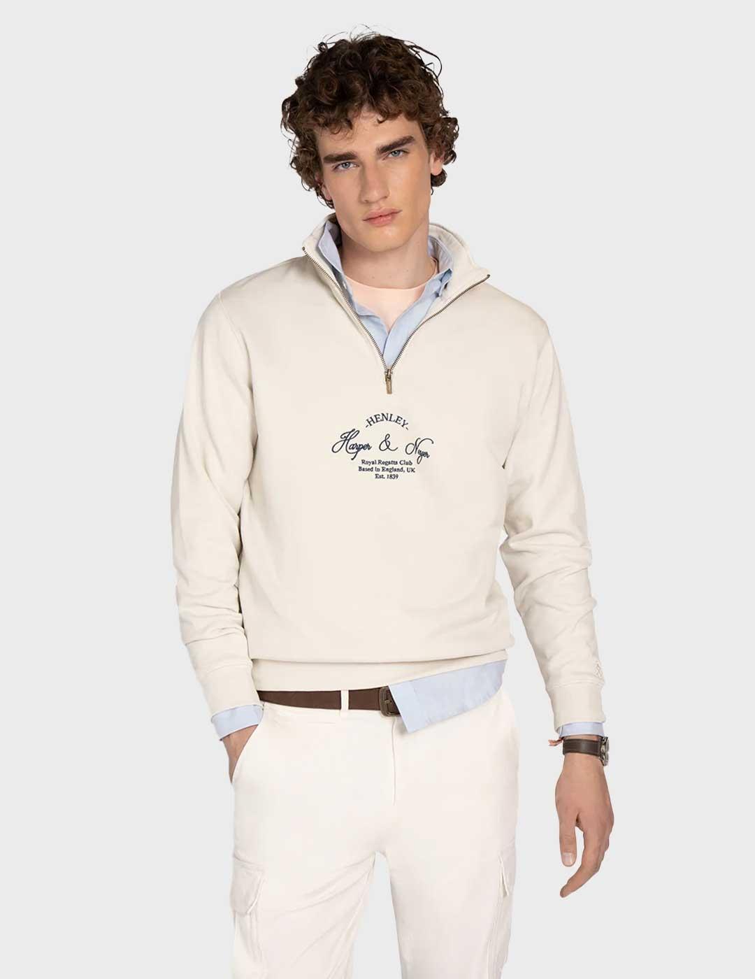 Harper & Neyer Royal sudadera beige para hombre