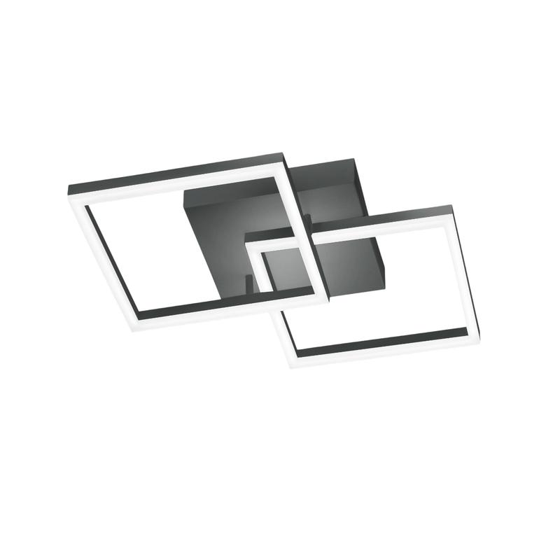 Lámpara de techo LED moderna BARD 39W Antracita 3394-29-282 Fabas Luce