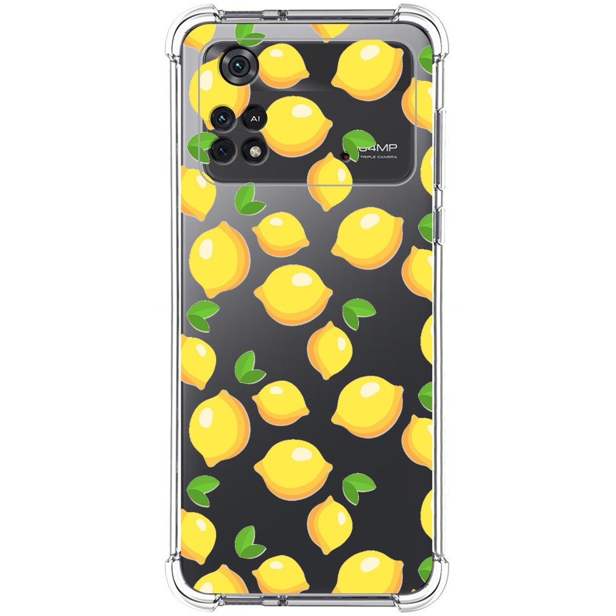 Funda Silicona Antigolpes para Xiaomi POCO M4 Pro 4G diseño Limones Dibujos
