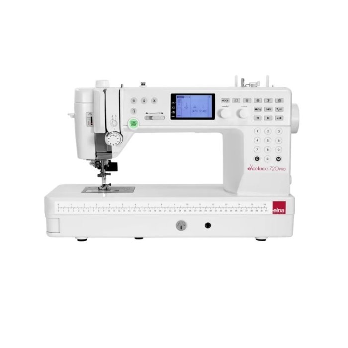 Máquina de Coser Profesional Elna 720 Pro con Doble Arrastre y 200 Puntadas