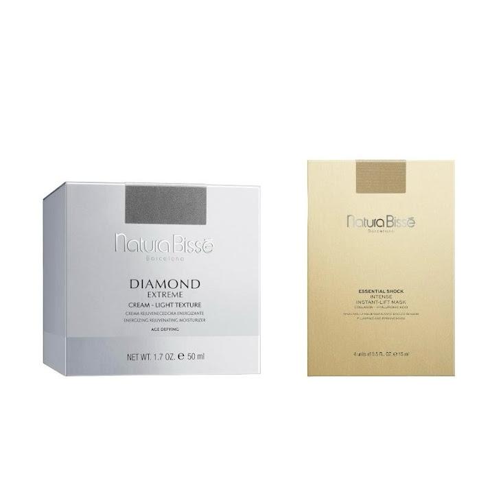 Natura Bisse Diamond Extreme Cream-Ligh Crema rejuvenecedora energizante textura ligera 50 ml+INTENSE INSTANT-LIFT MASK de regalo