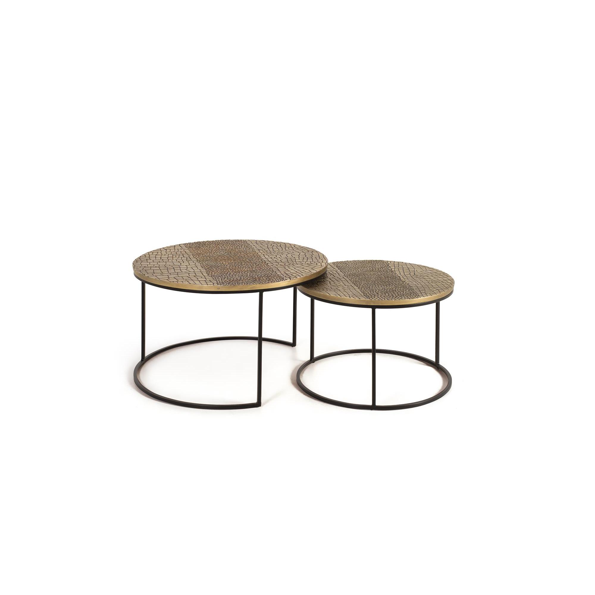 Mesa y escritorio en hierro y aluminio negro y bronce