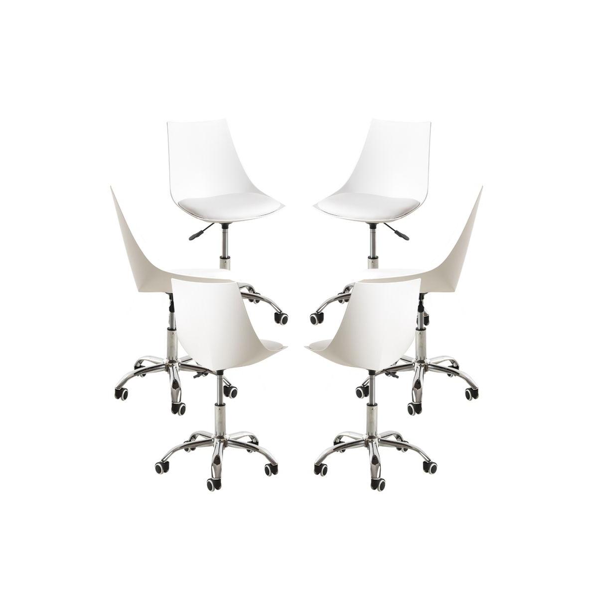 Regalos Miguel - Packs Sillas - Pack 6 Sillas Blok Office - Blanco
