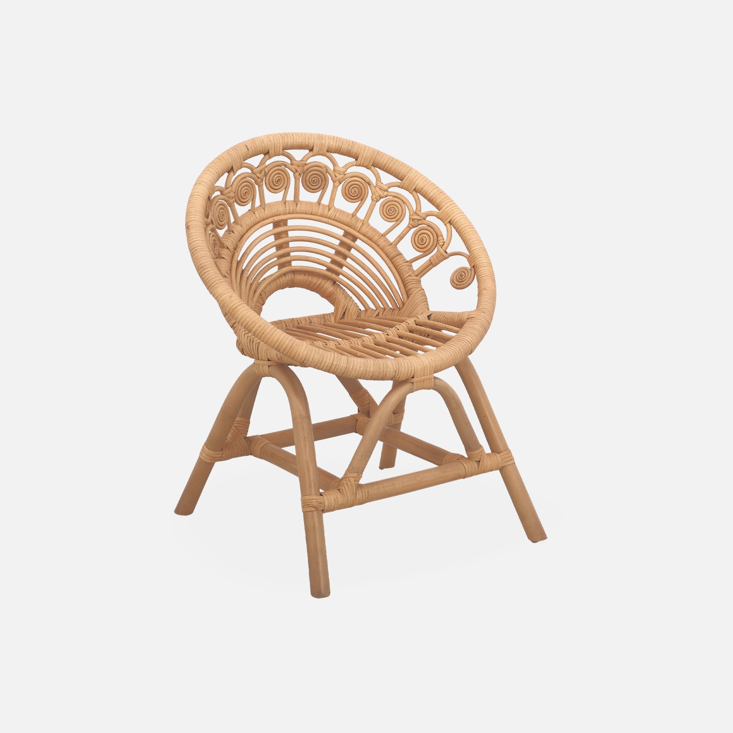 sweeek - Silla infantil de ratán , Alice , 46x39x55