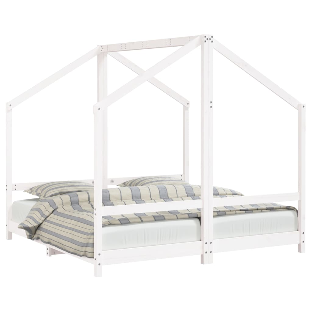 vidaXL Estructura de cama de niños madera de pino 2x(80x160) cm