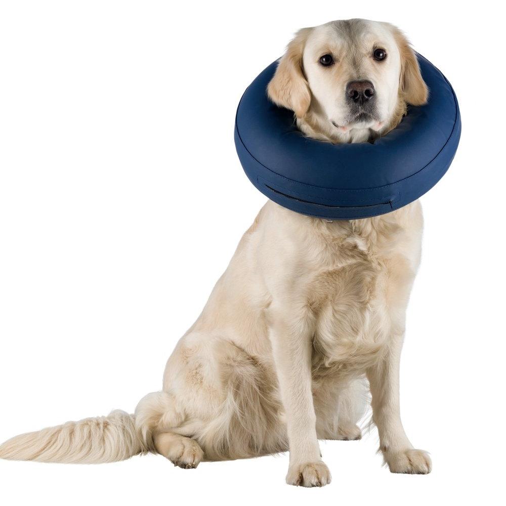 TRIXIE Collar Protector, Inflable, L–XL, Azul