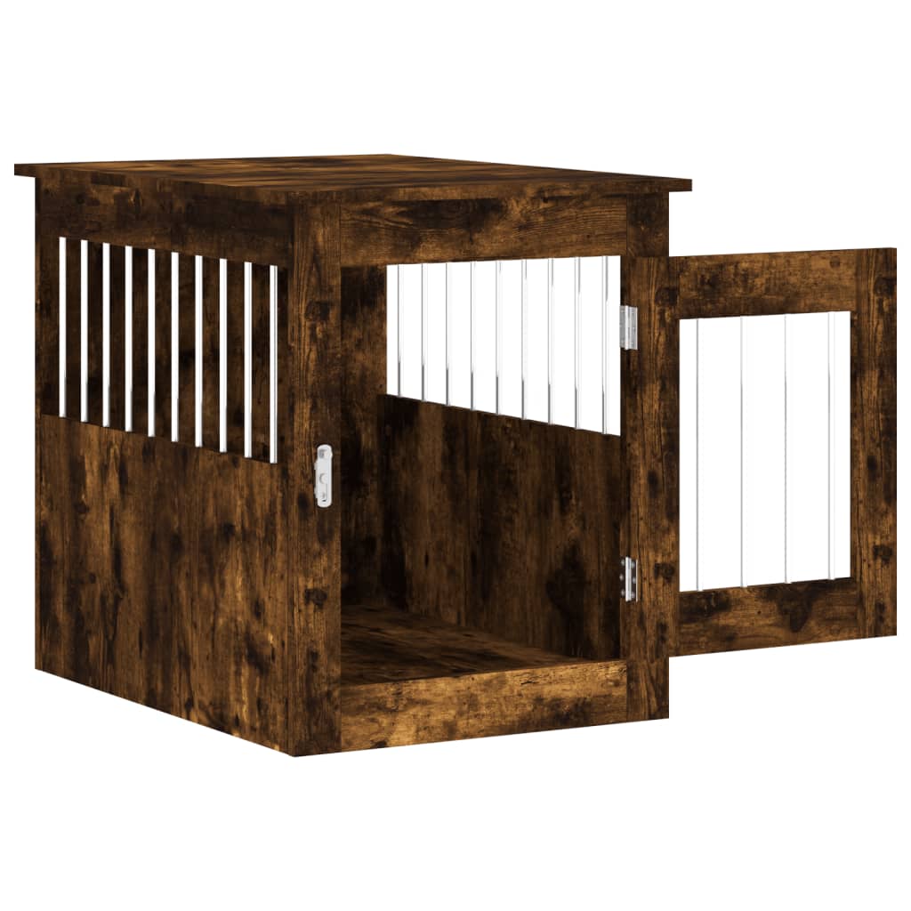 vidaXL Jaula para Perros Caseta Perrera Refugio Madera de Ingeniería Color Roble Sonoma,  Blanco,  Gris sonoma y mas