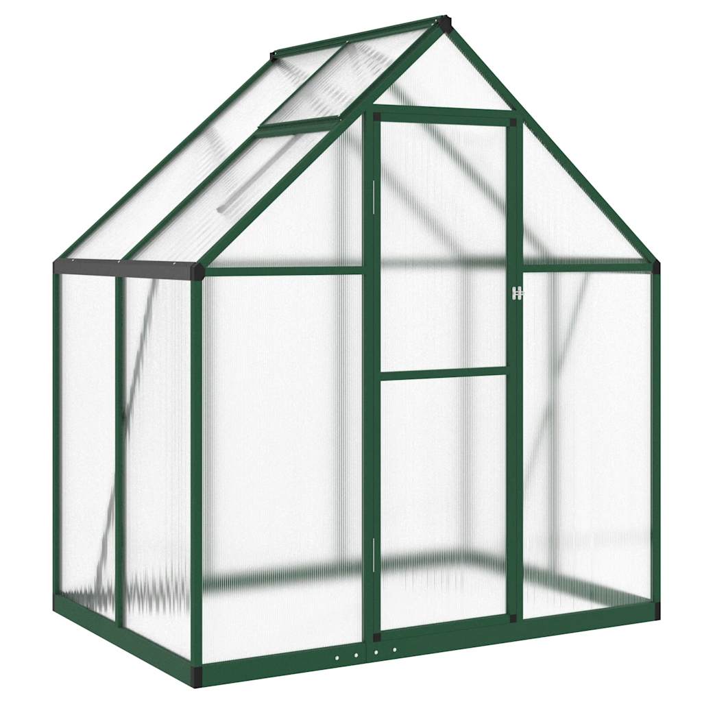 vidaXL Invernadero con marco base aluminio 169x114x195 cm Multicolor