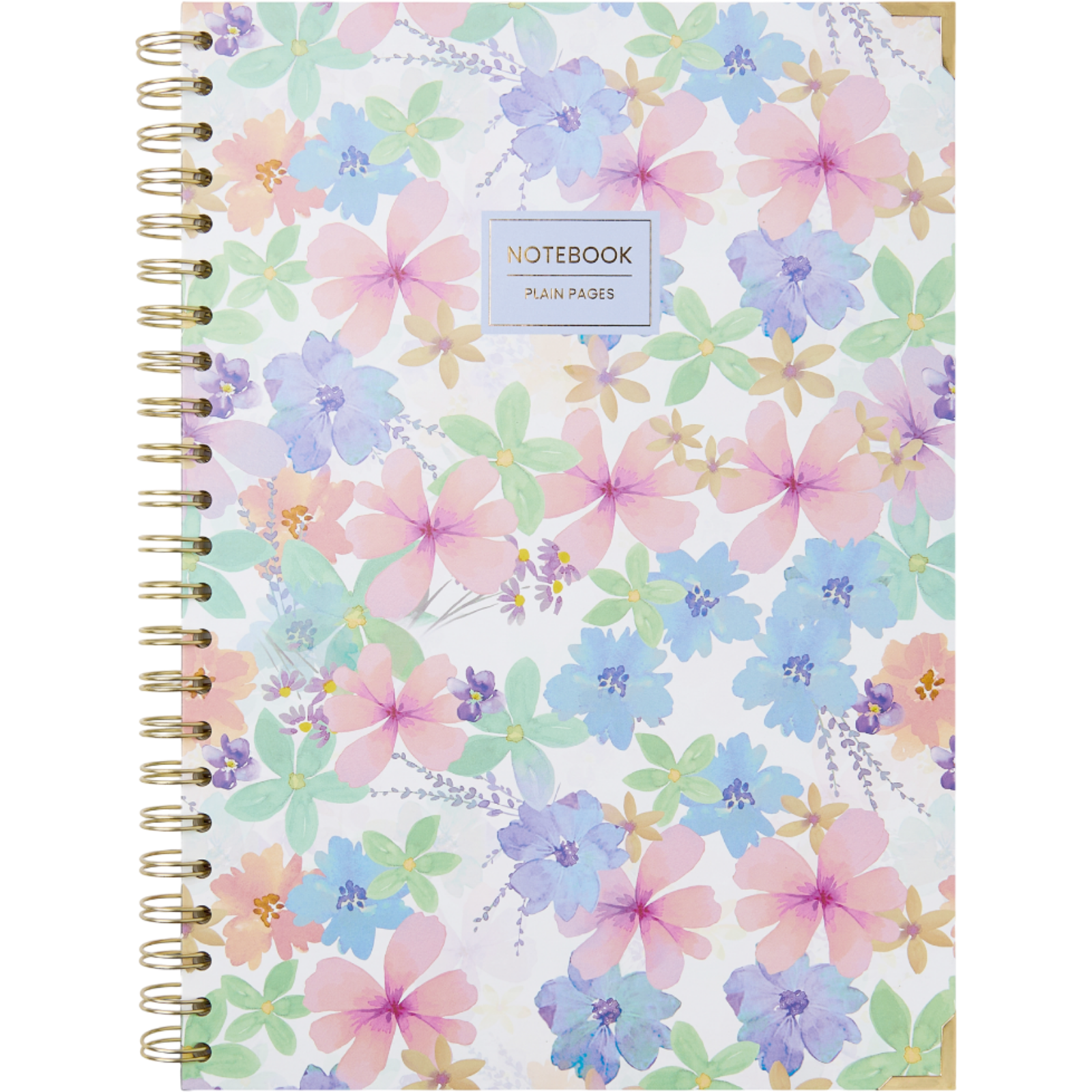 Takenote Cuaderno A4 - Interior Liso, 96 Hojas Blancas, Notebook Tamaño 21,5x30 cm, Tapa Dura, Espiral Doble Metálica (Wire’o)