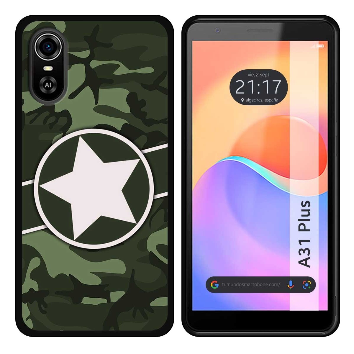 Funda Silicona para ZTE Blade A31 Plus diseño Camuflaje 01 Dibujos