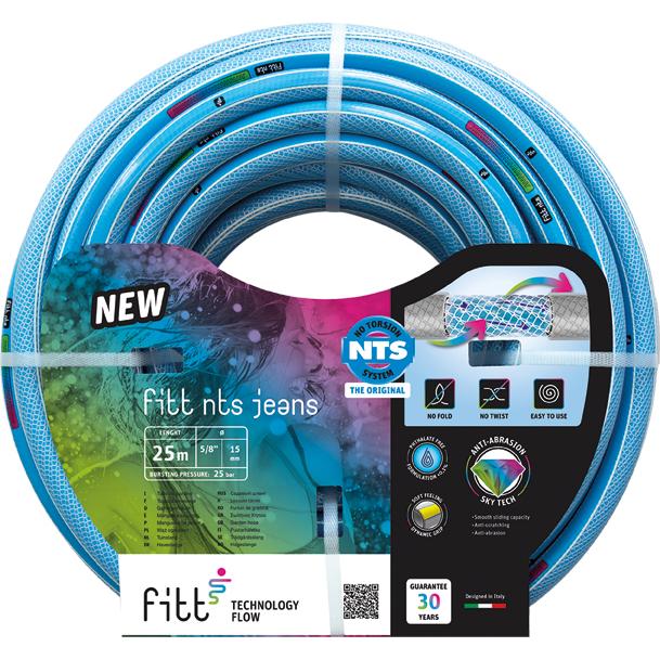 Fitt Manguera NTS JEANS 33115500-15MM R/050MT para Jardín