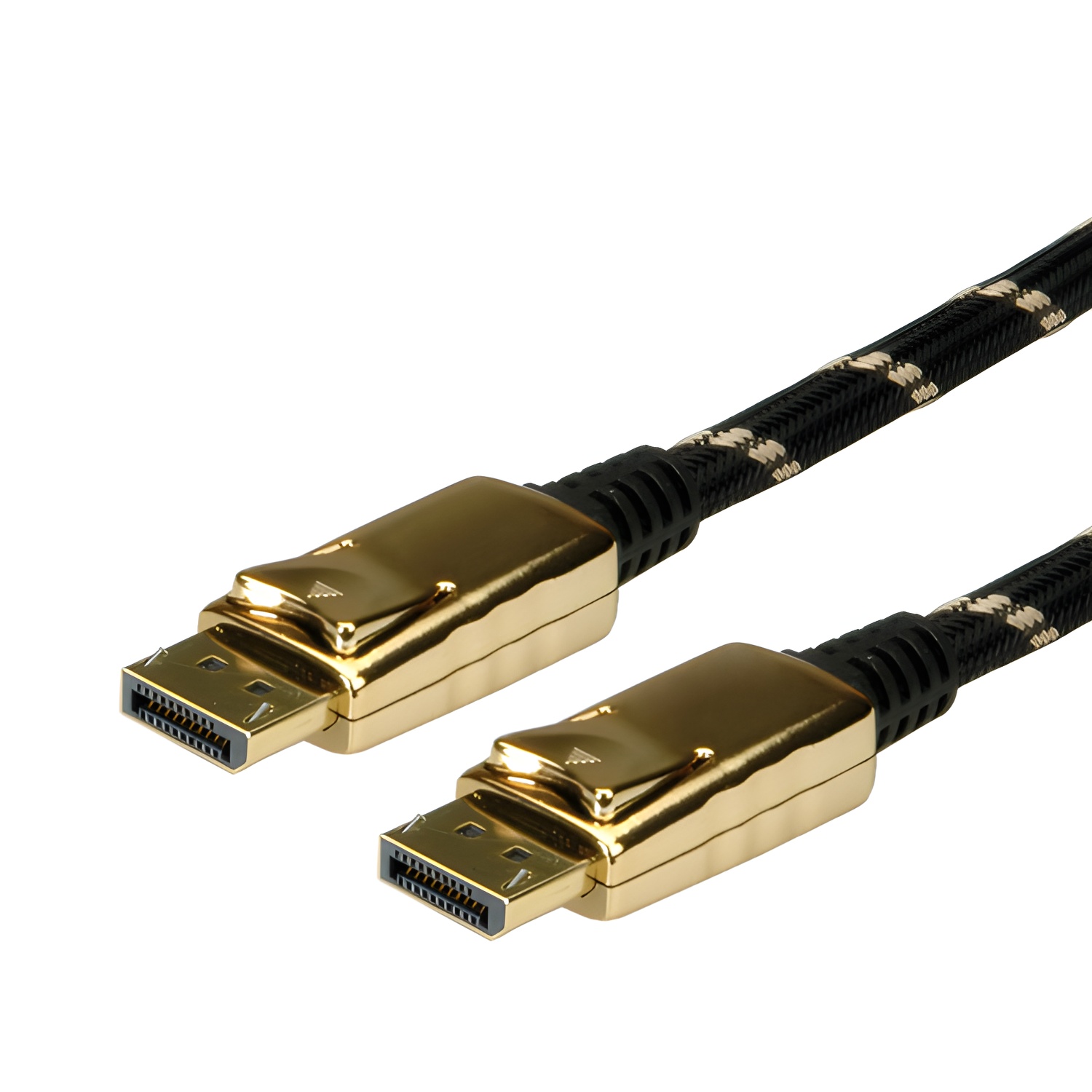Cable Displayport ROLINE 11.04.5644 1m Negro-Oro | Alta Calidad