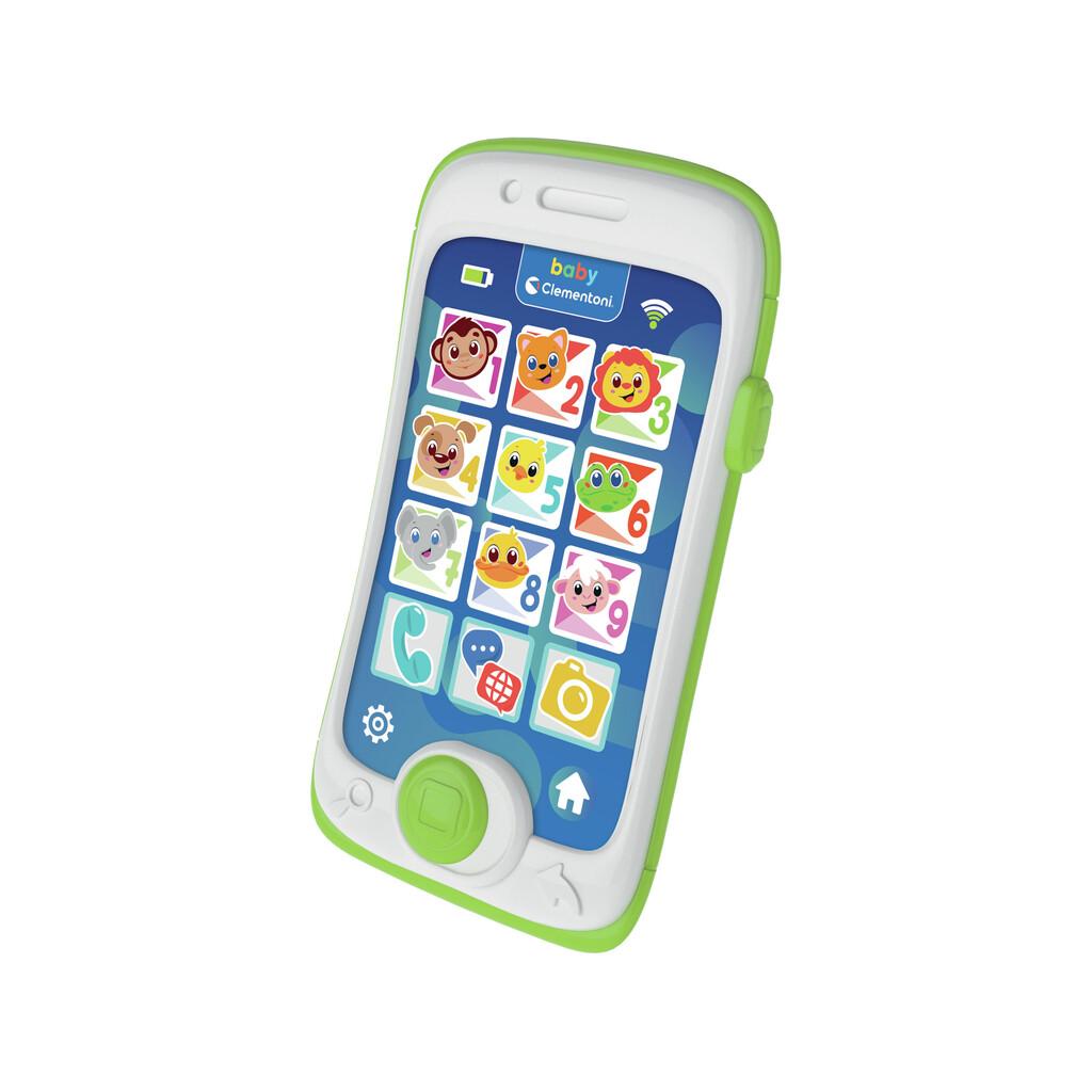 Teléfono Móvil Parlante y Musical Toca y Juega Multilingüe Juguetes bebe Clementoni