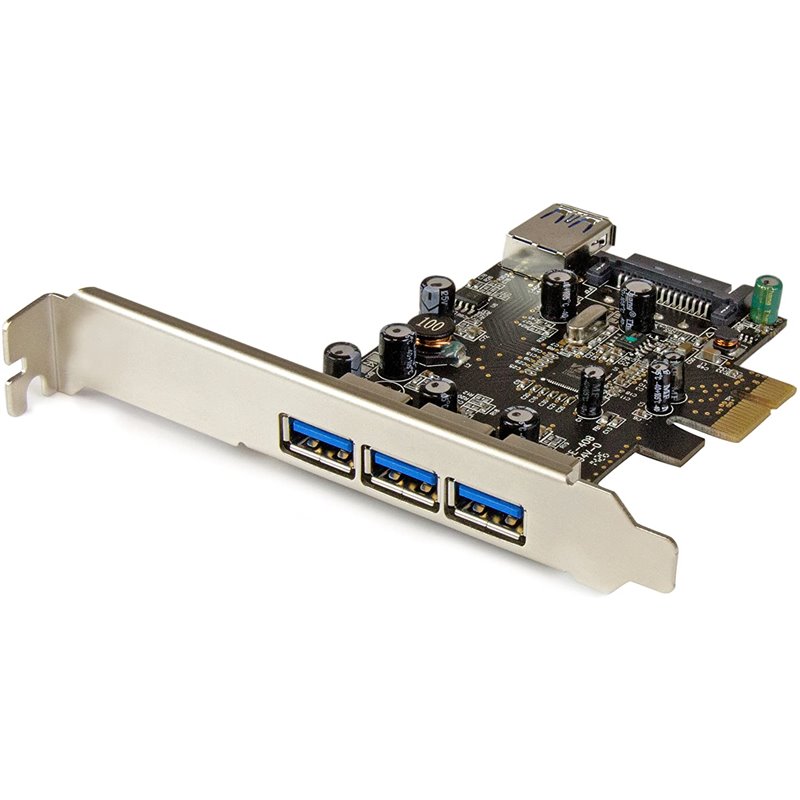 Controladora Pcie Startech Usb 3.0 3P Ext + 1P Int