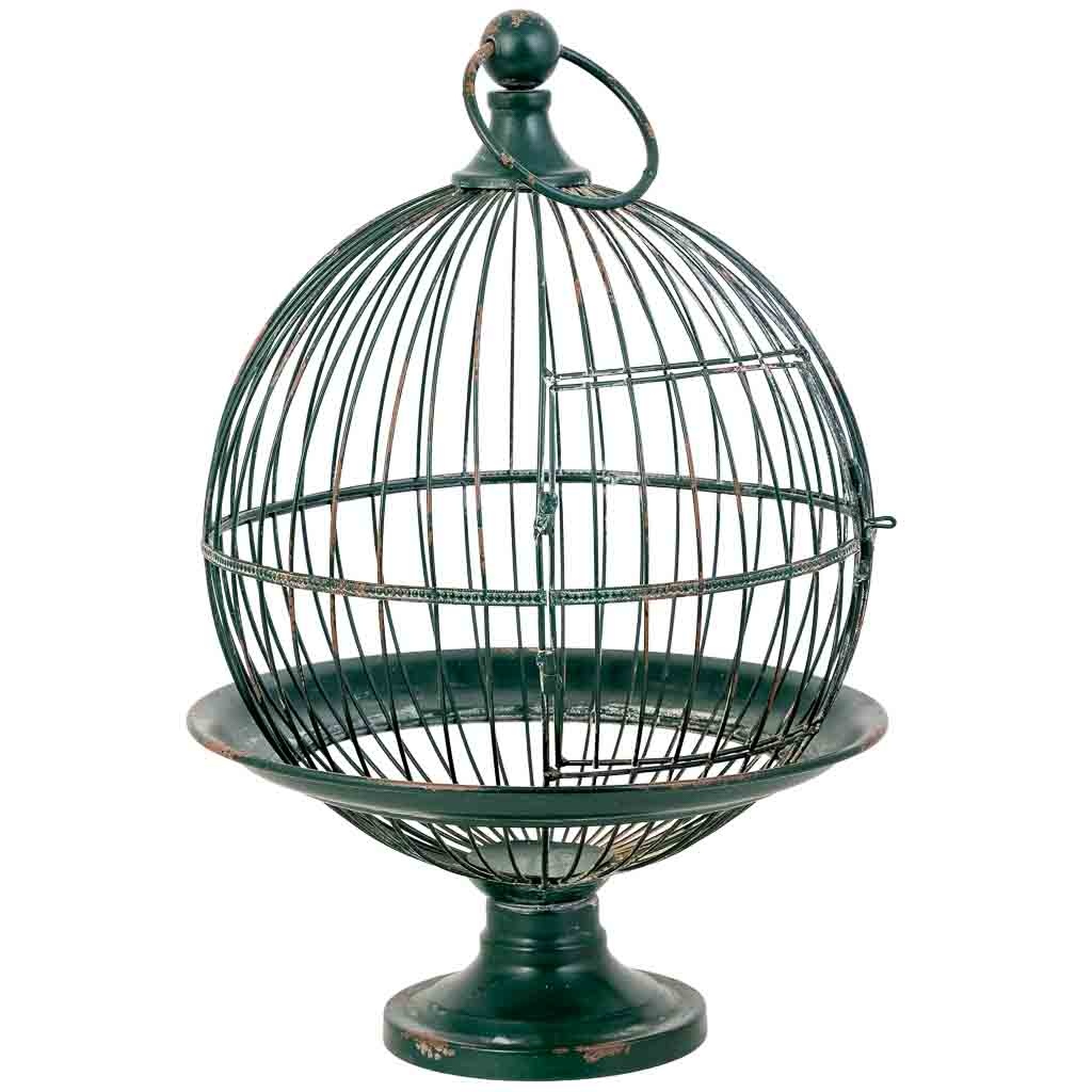 Wonderlust Deco - Jaula decoración de metal d35.56x59.06h cm Verde D35.56x59.06h cm