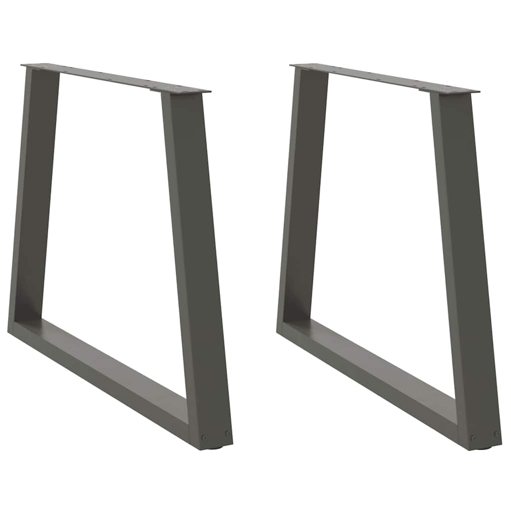vidaXL Patas para mesa de comedor en forma de V (2 unidades) 90 x (72-73,3) cm, acero
