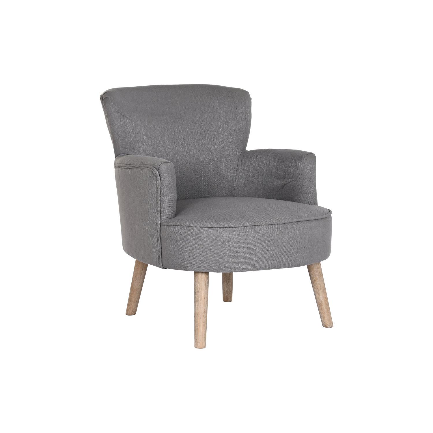 BUTACA ABETO POLIESTER 70X70X88 GRIS OSCURO FIJALO MB203398