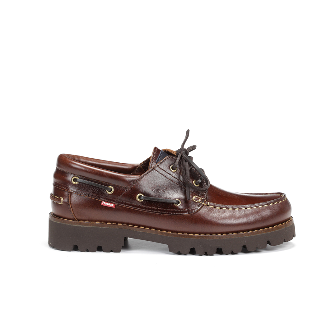 Zapato Marrón Fluchos Richfield Estilo Clásico Actualizado