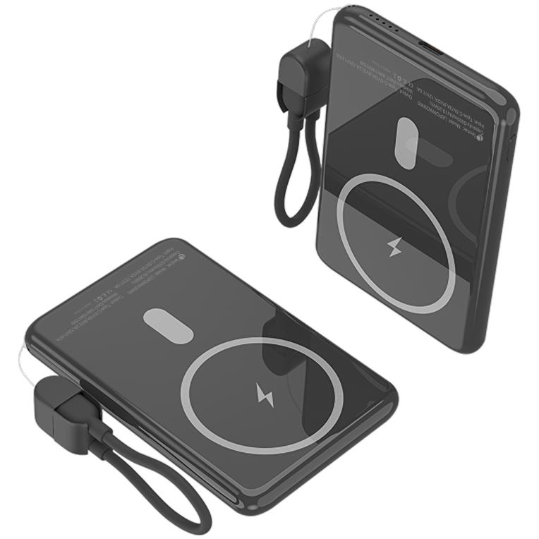 Leotec Power Bank inalámbrico 5000mAh 20W Negro