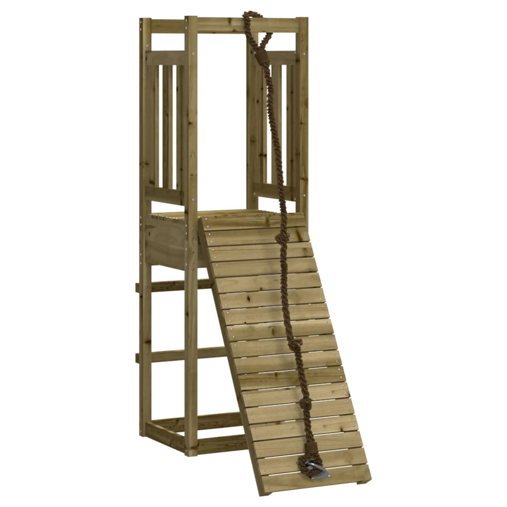 vidaXL Casa de juegos con pared escalada Parque infantil de exterior Material Madera maciza de pino impregnada, Madera de pino maciza, Madera maciza douglas