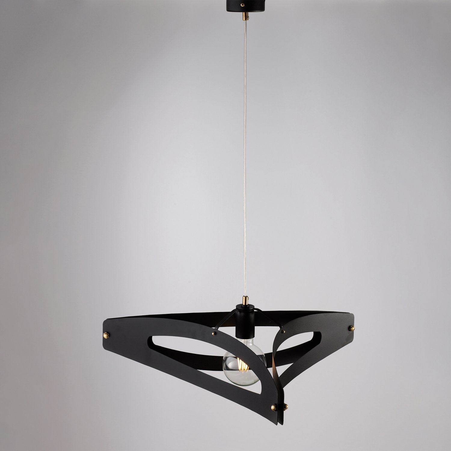 Onyx Iron Black Laser Cut Modern Suspensión 1 Luz