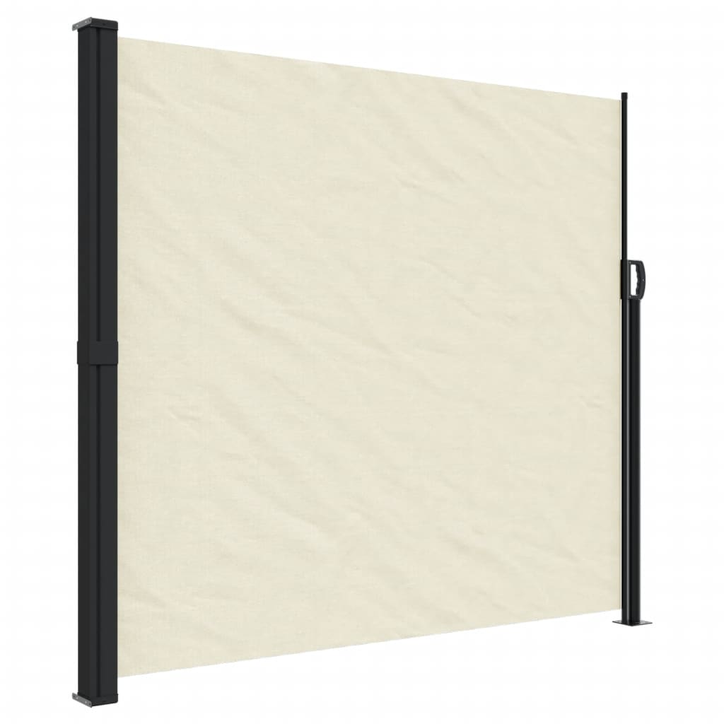 vidaXL Toldo lateral retráctil 180x600 cm Color Negro, Crema, Azul