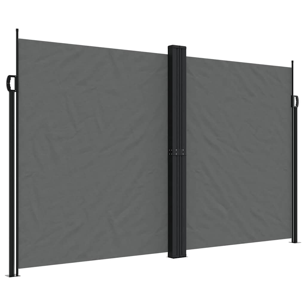 vidaXL Toldo lateral retráctil gris antracita 200x1000 cm