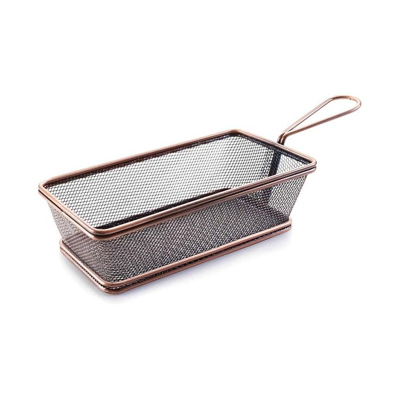 LACOR Cestillo Rectangular Lacor 21x11x6 Cm | Acero Inoxidable Acabado Bronce | Diseño Resistente Y Elegante Para Cocina