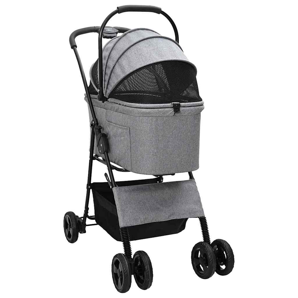 vidaXL Carrito Plegable para Mascotas 81 x 47 x 99 cm Poliéster Multicolor