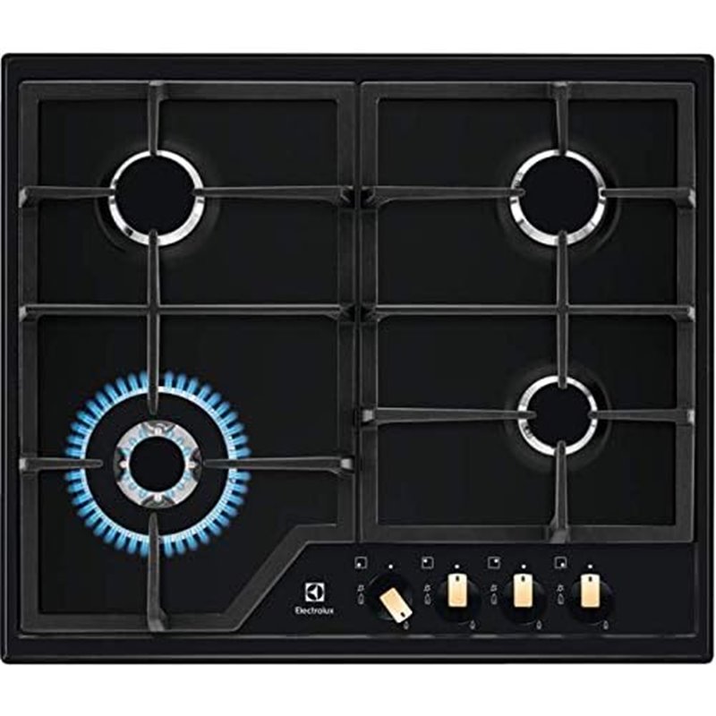 Placa de Gas Electrolux EGS6436RK 4 Zonas Negro