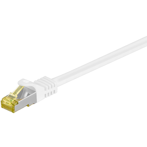 Goobay RJ-45 CAT7 2m - Cable de Red (2 m, Cat7, S/FTP (S-STP), RJ-45, RJ-45, Blanco)