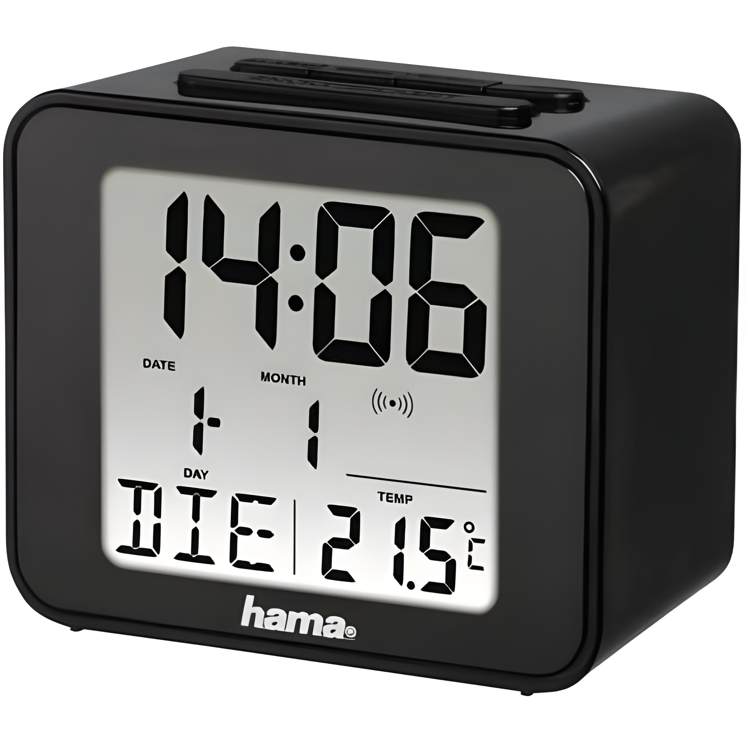 Hama Cube Reloj despertador digital Negro